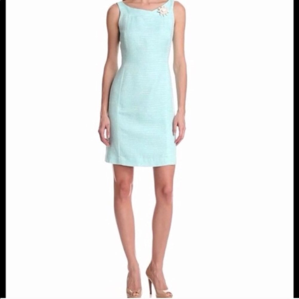 Lilly Pulitzer blue tweed sheath Dress size 10